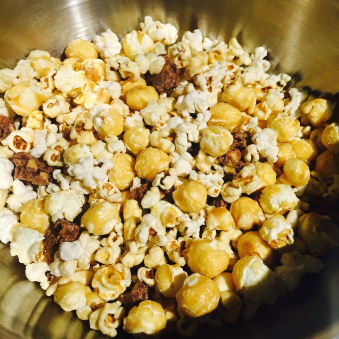 Popcorn and choc